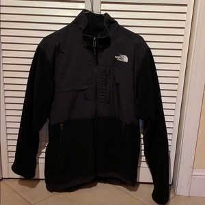 North Face black zip-up jacket